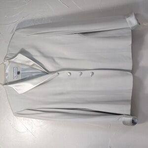 Travis Ayers Blue Silver Silk Blazer Women's 14